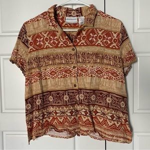 Alfred Dunner Button-up Blouse